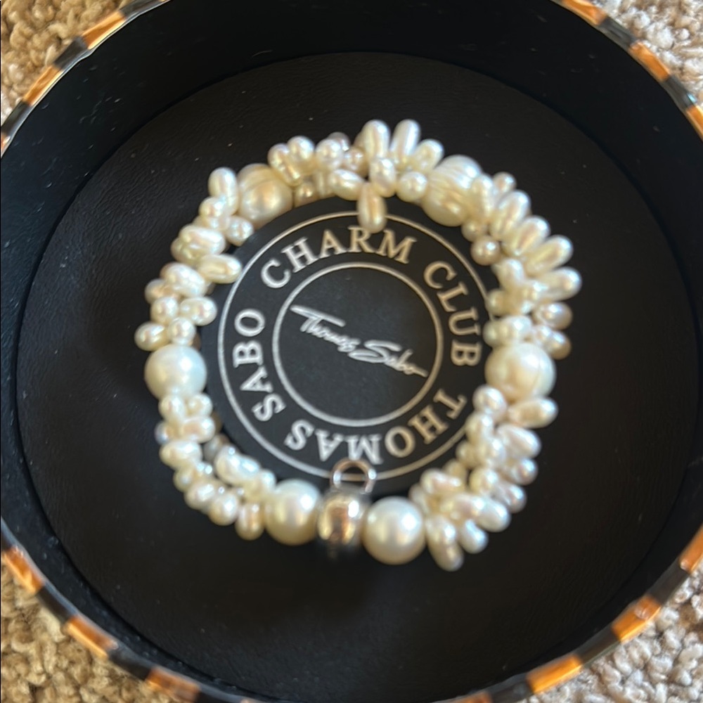 Thomas Sabo White Beaded Bracelet - Picture 2 of 10